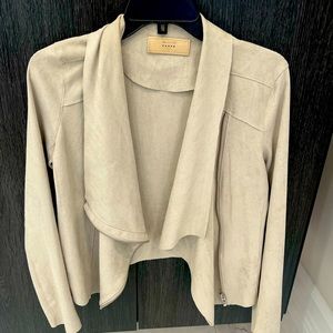 Beige Blanc brand suede jacket  never worn size small